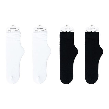 Set of 4 Pairs: Plain Ribbed Socks SpreePicky