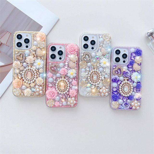 Floral Phone Case - iPhone 14 Pro Max / 14 Pro / 14 Max / 14 / 13 Pro Max / 13 Pro / 13 / 13 mini / 12 Pro Max / 12 Pro / 12 / 12 mini / 11 Pro Max / 11 Pro / 11 / SE / XS Max / XS / XR / X / 8 / 8 Plus / 7 / 7 Plus SpreePicky