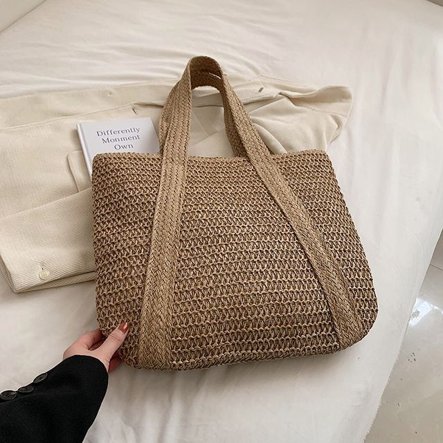 Woven Tasseled Tote Bag SpreePicky