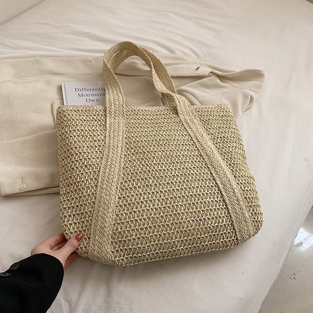 Woven Tasseled Tote Bag SpreePicky