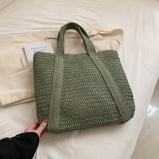 Woven Tasseled Tote Bag SpreePicky