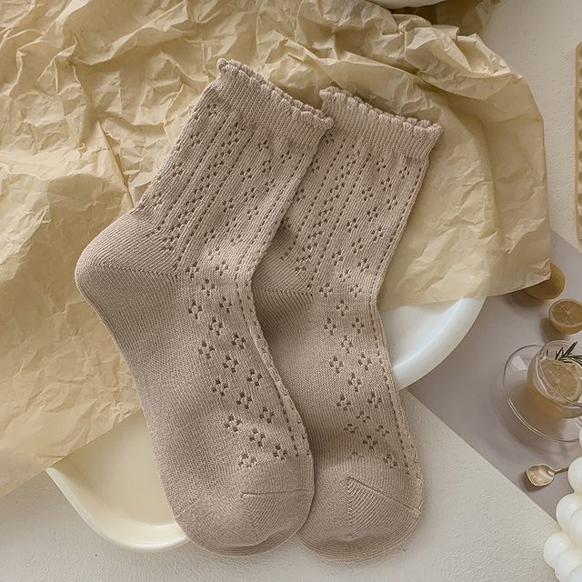 Ruffle Trim Socks Set SpreePicky