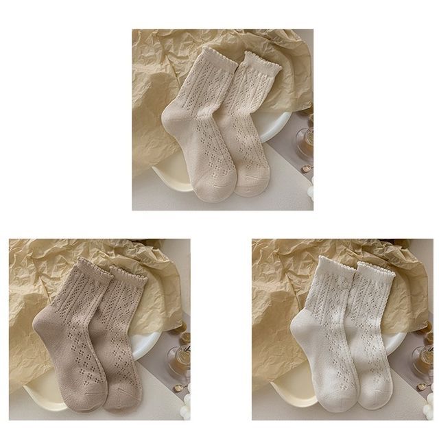 Ruffle Trim Socks Set SpreePicky