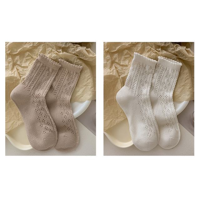 Ruffle Trim Socks Set SpreePicky