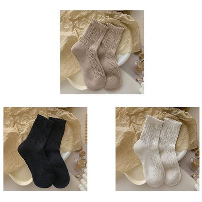 Ruffle Trim Socks Set SpreePicky