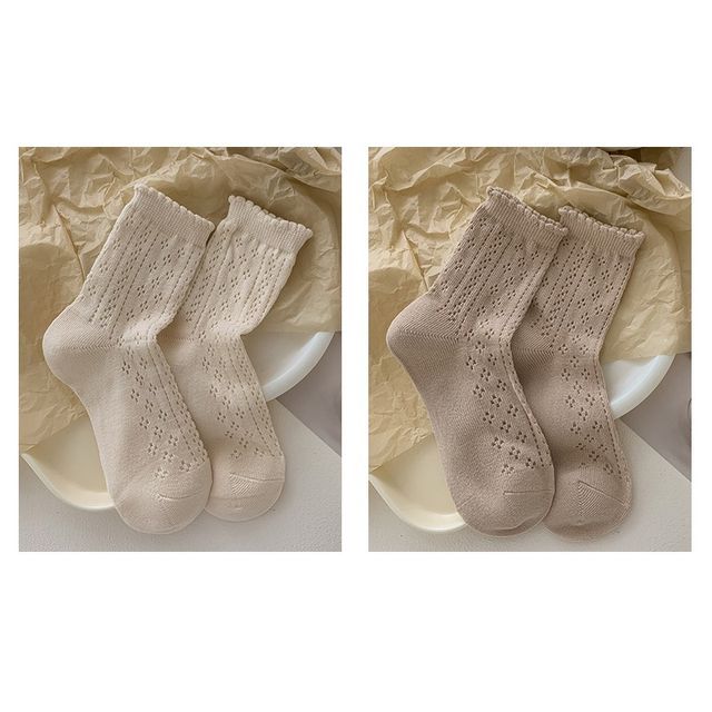 Ruffle Trim Socks Set SpreePicky