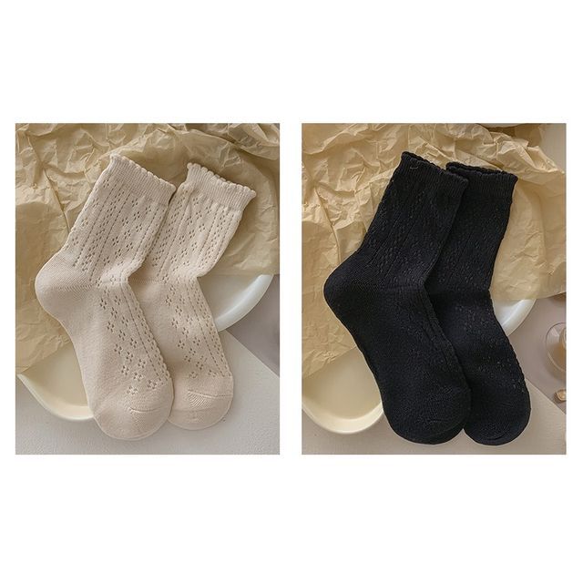 Ruffle Trim Socks Set SpreePicky