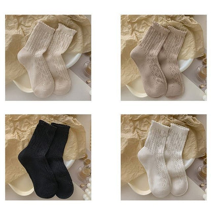 Ruffle Trim Socks Set SpreePicky