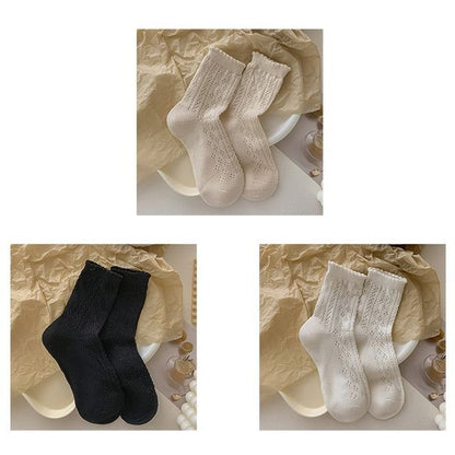 Ruffle Trim Socks Set SpreePicky