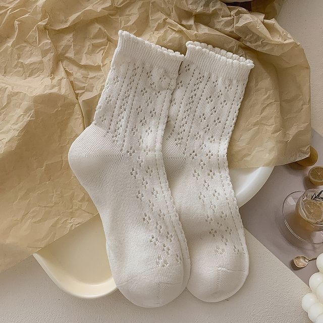 Ruffle Trim Socks Set SpreePicky