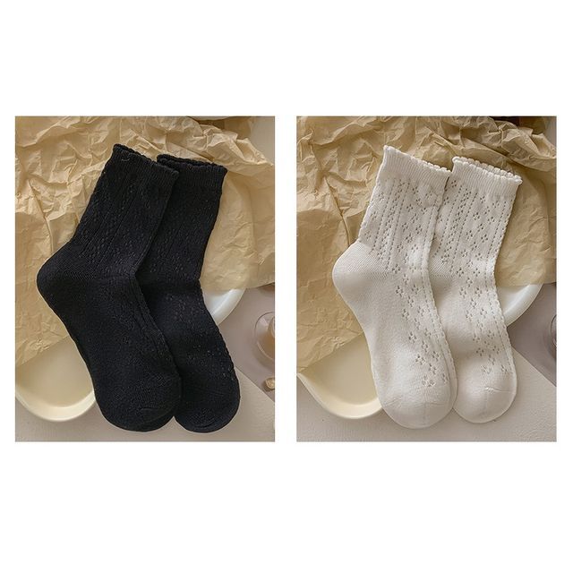 Ruffle Trim Socks Set SpreePicky