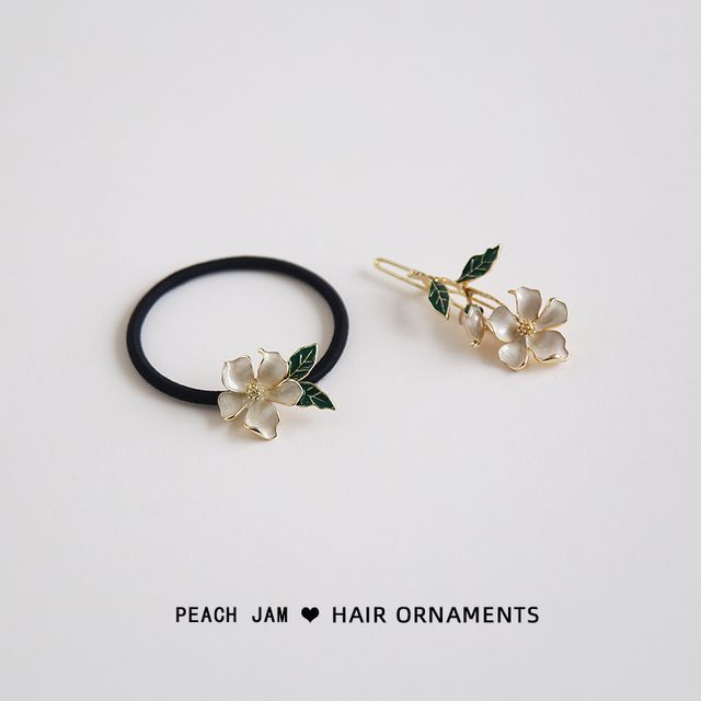 Floral Alloy Hair Tie / Hair Clip (various designs) mySite