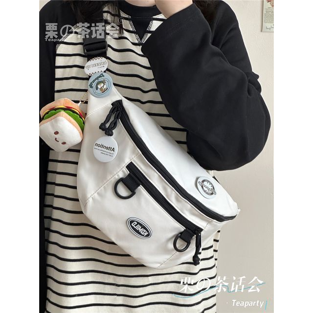 Lettering Logo Sling Bag / Charm / Set SpreePicky