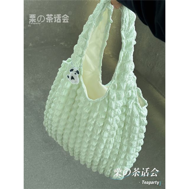 Plain Shirred Tote Bag / Charm / Set SpreePicky