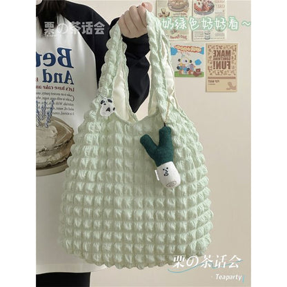 Plain Shirred Tote Bag / Charm / Set SpreePicky