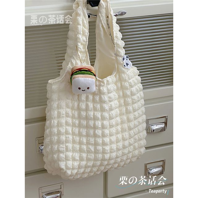 Plain Shirred Tote Bag / Charm / Set SpreePicky