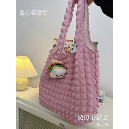 Plain Shirred Tote Bag / Charm / Set SpreePicky