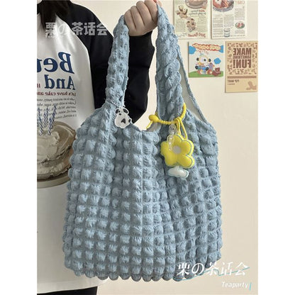 Plain Shirred Tote Bag / Charm / Set SpreePicky