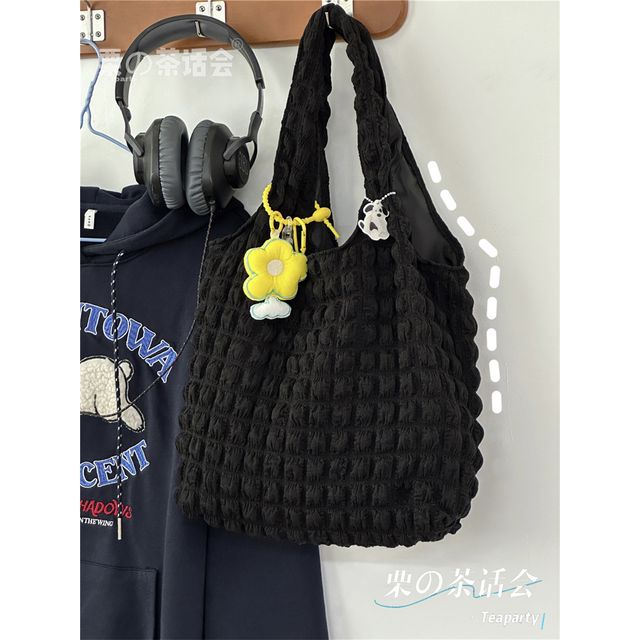 Plain Shirred Tote Bag / Charm / Set SpreePicky