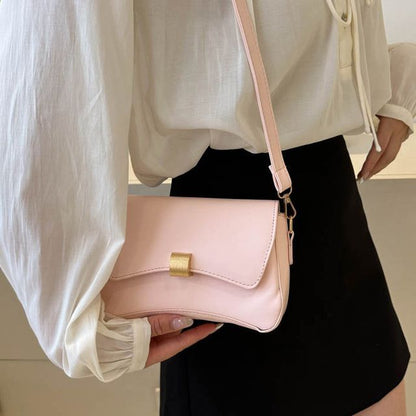 Plain Flap Shoulder Bag SpreePicky