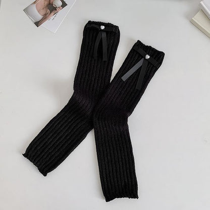 Plain Bow Leg Warmers SpreePicky