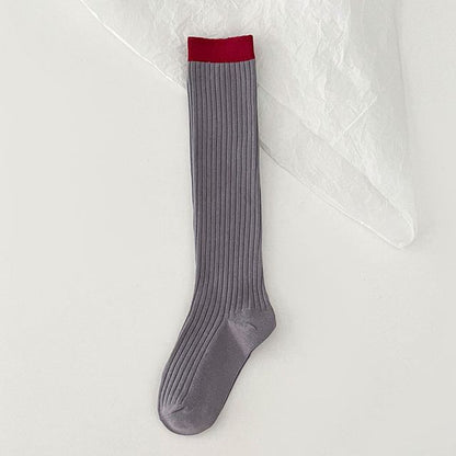 Two Tone Ribbed Socks SpreePicky