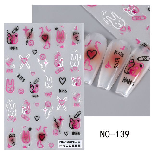 Cat Nail Art Stickers SpreePicky