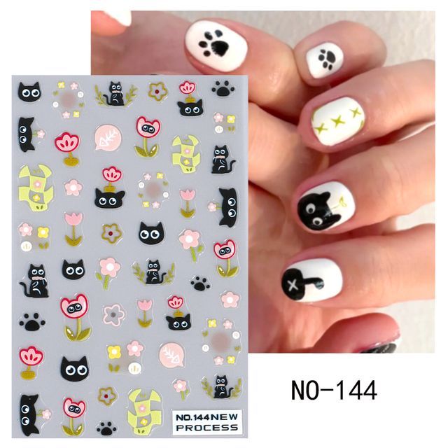 Cat Nail Art Stickers SpreePicky