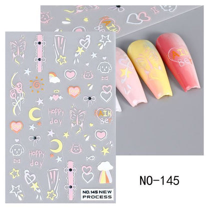 Cat Nail Art Stickers SpreePicky