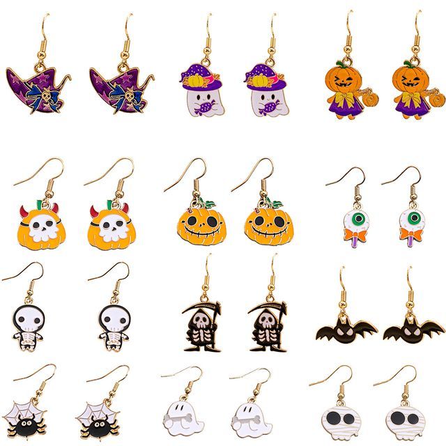 Halloween Cartoon Drop Earring SpreePicky