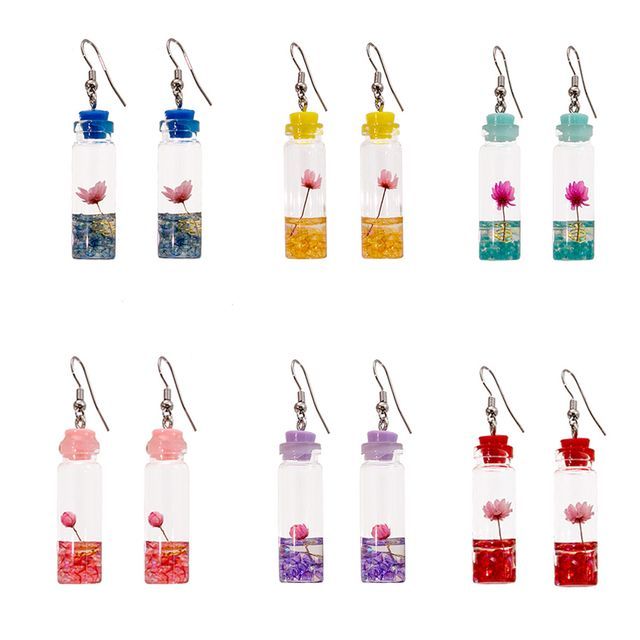 Wish Bottle Drop Earring SpreePicky