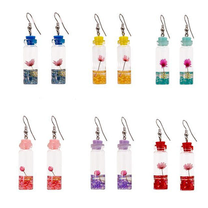 Wish Bottle Drop Earring SpreePicky