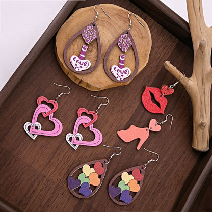 Wooden Drop Earring SpreePicky