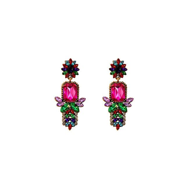 Rhinestone Drop Earring / Stud Earring SpreePicky