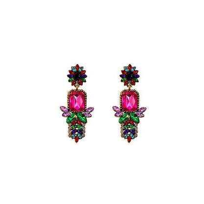 Rhinestone Drop Earring / Stud Earring SpreePicky