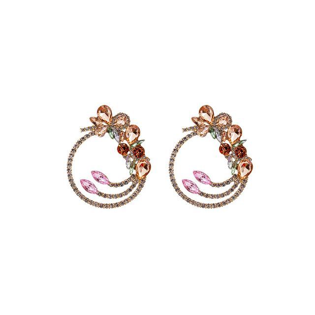 Rhinestone Drop Earring / Stud Earring SpreePicky