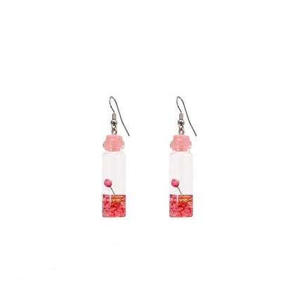 Wish Bottle Drop Earring SpreePicky