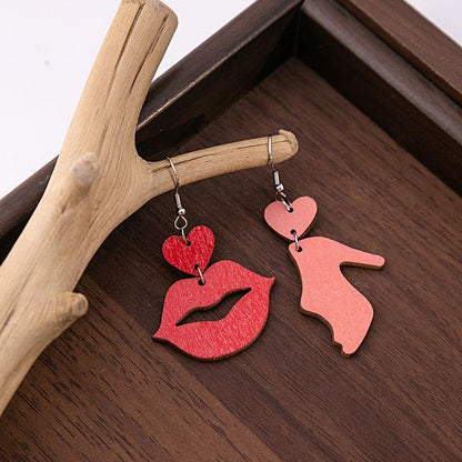 Wooden Drop Earring SpreePicky