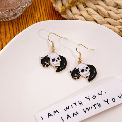 Halloween Cat Drop Earring SpreePicky