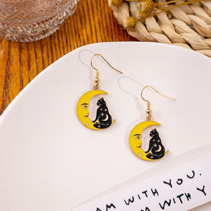 Halloween Cat Drop Earring SpreePicky