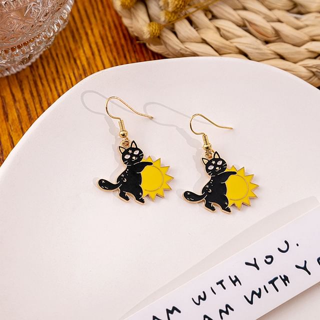 Halloween Cat Drop Earring SpreePicky