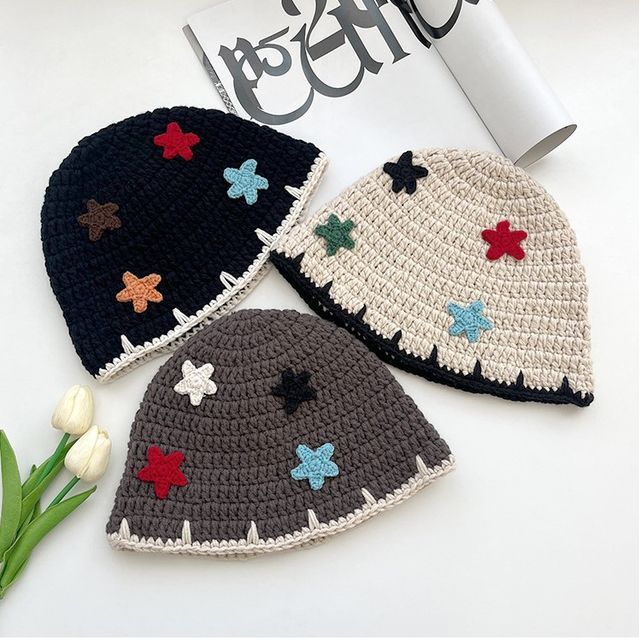 Floral Knit Cloche Hat SpreePicky