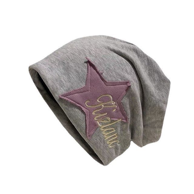 Lettering Star Embroidered Slouchy Beanie SpreePicky