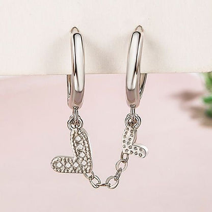 Chained Drop Huggie Earring SpreePicky