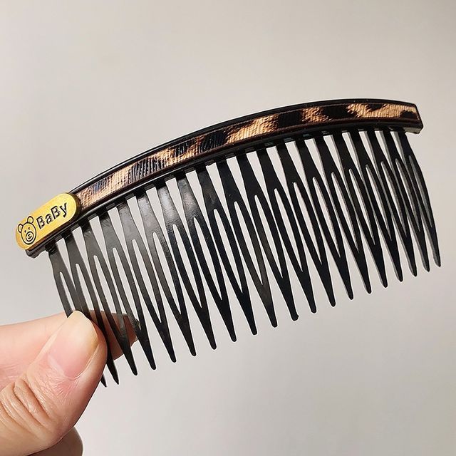 Faux Leather / Acrylic Hair Comb (Various Designs) SpreePicky