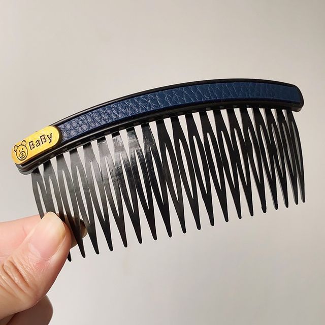 Faux Leather / Acrylic Hair Comb (Various Designs) SpreePicky