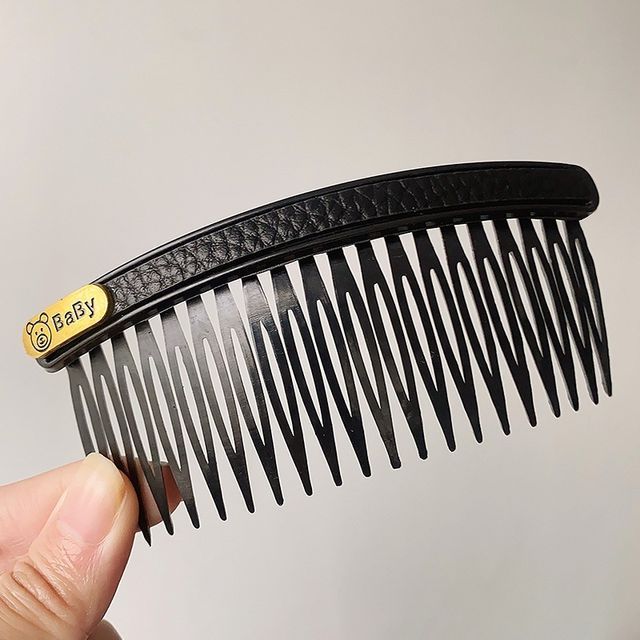 Faux Leather / Acrylic Hair Comb (Various Designs) SpreePicky