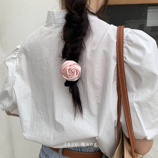 Rose Fabric Scrunchie SpreePicky