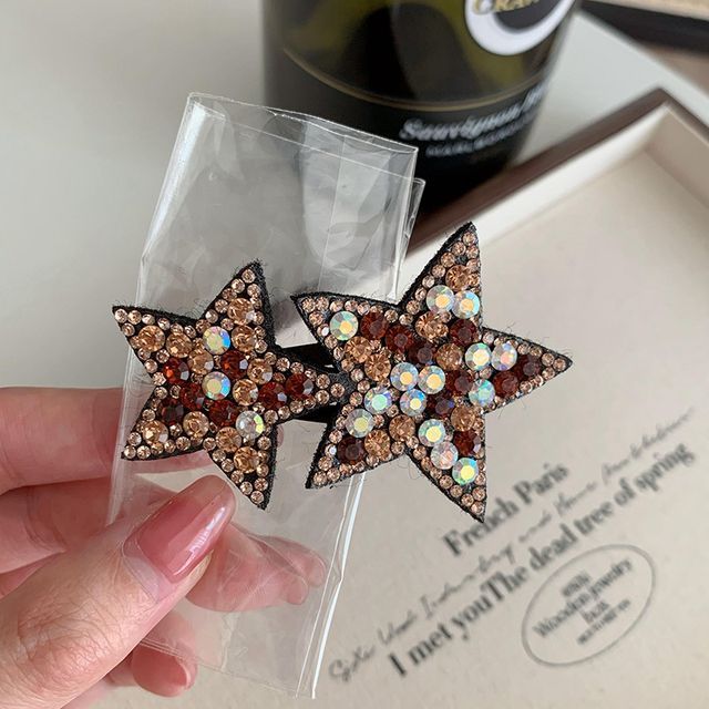 Star Rhinestone Alloy Hair Clip SpreePicky