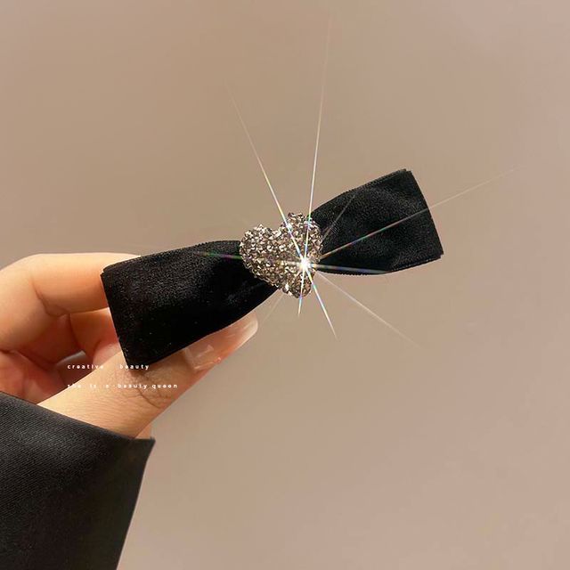 Bow Velvet Hair Clip (Various Designs) SpreePicky